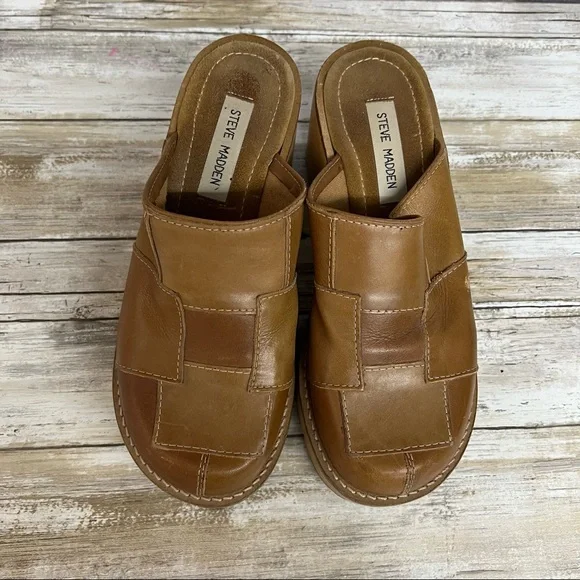 Steve Madden Curlie 90s Y2K Patchwork Platform Clog - Picture 11 of 14